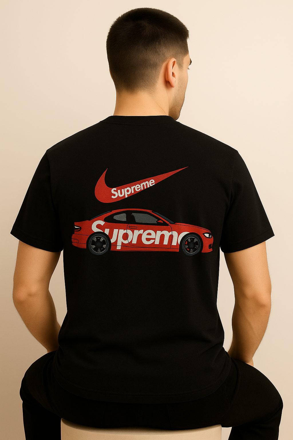 Supreme × Air Jordan “Street Racer” Oversized T-Shirt