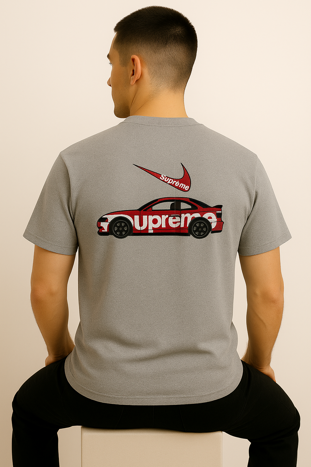 Supreme × Air Jordan “Street Racer” Oversized T-Shirt