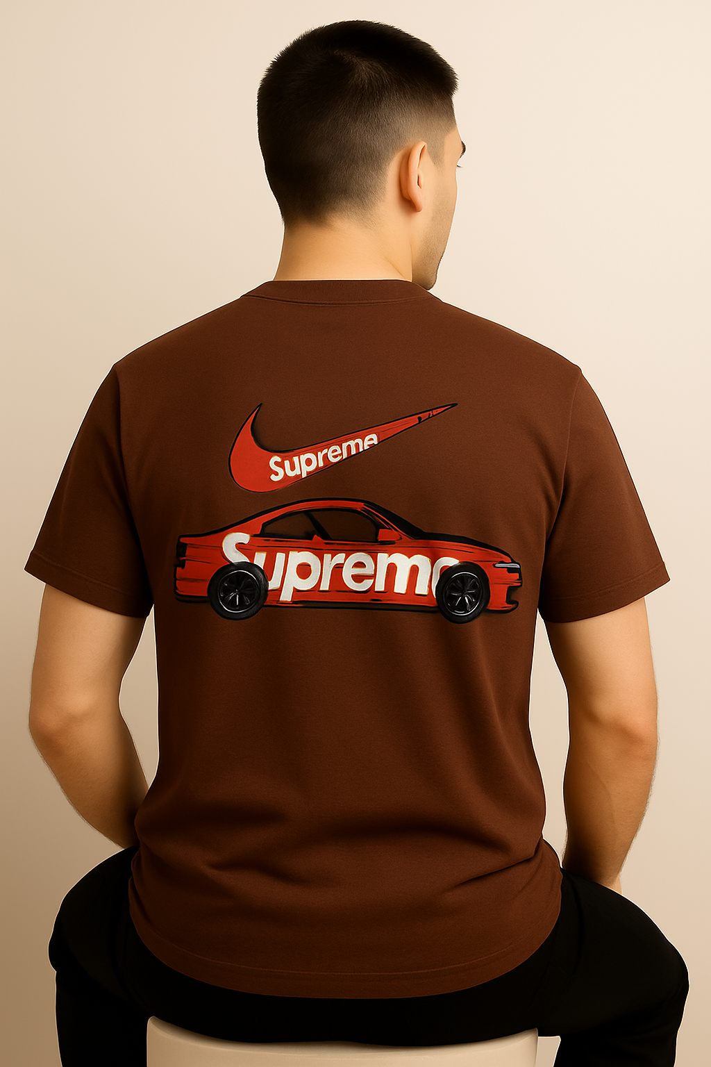 Supreme × Air Jordan “Street Racer” Oversized T-Shirt