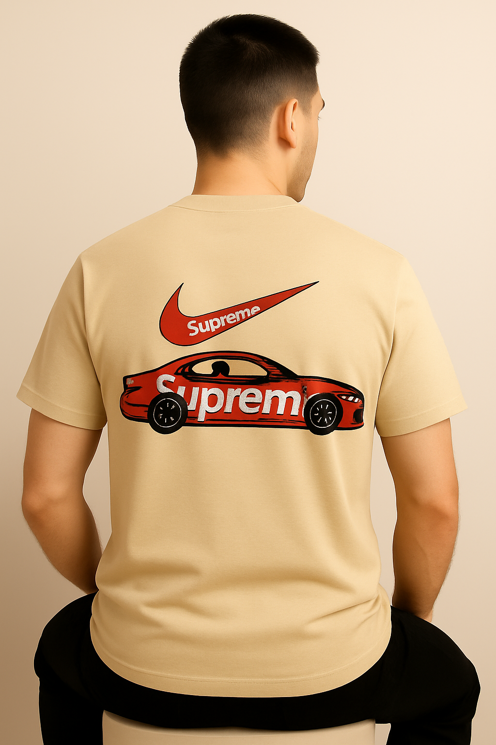 Supreme × Air Jordan “Street Racer” Oversized T-Shirt